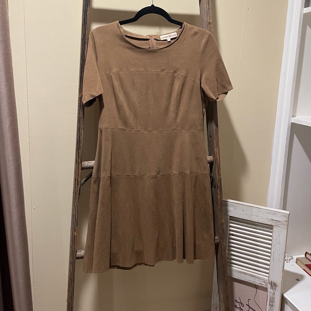 Altar’d State faux suede tan dress